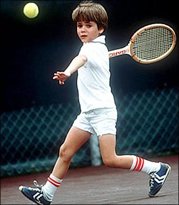 Andre Agassi at a young age