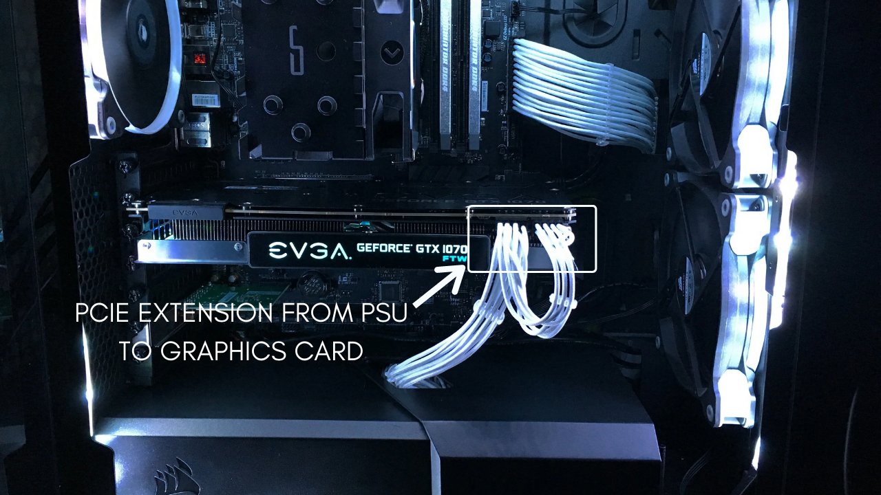 PCIe extension from PSU