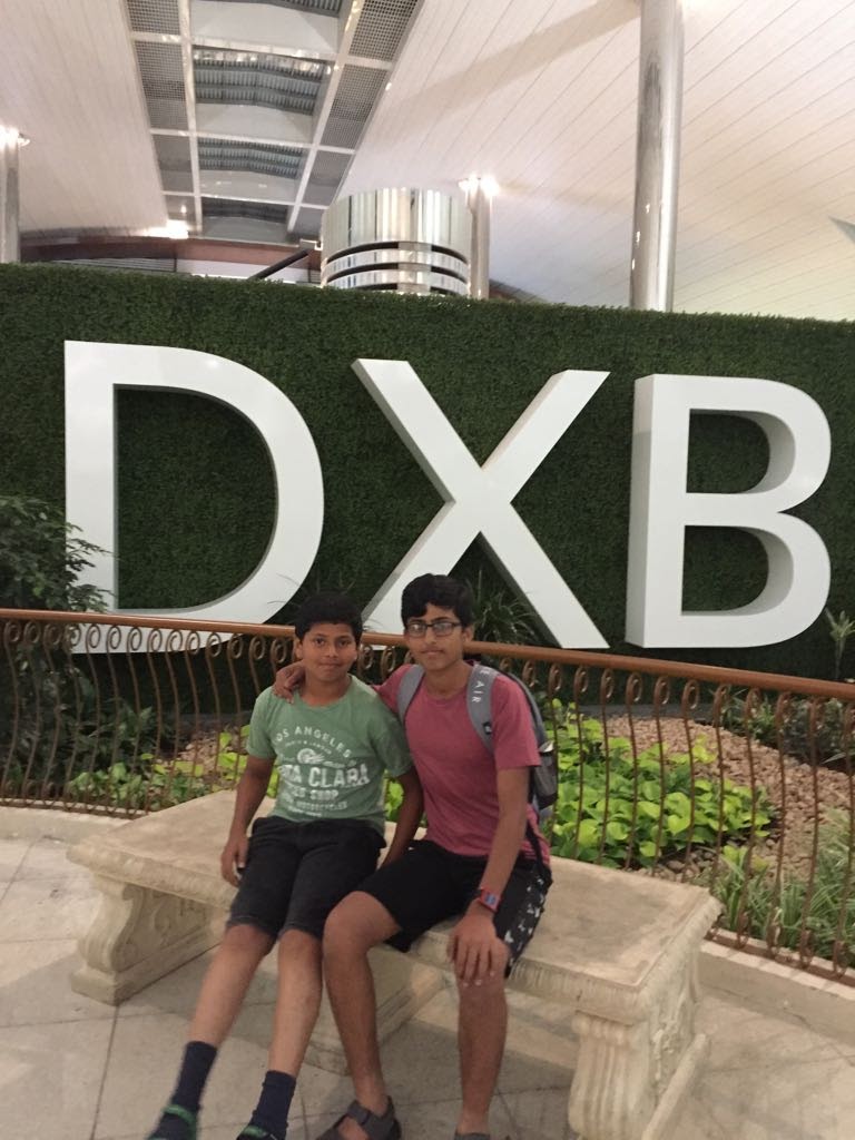 Enjoying the time at DXB